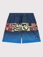 Spodenki damskie - Quiksilver Szorty kąpielowe Word block 14" EQBJV03403 Granatowy Regular Fit - miniaturka - grafika 1
