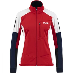 Swix Dynamic, kurtka, damska, czerwony - Kurtki i kamizelki sportowe damskie - miniaturka - grafika 1