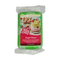 Dodatki do ciast w proszku - Masa cukrowa, fondant ZIELONY - Spring Green FunCakes, 250 g - miniaturka - grafika 1