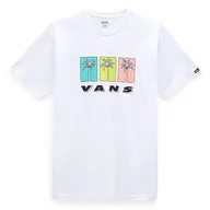 Koszulki męskie - Vans Koszulka męska Palm Trio, biały, S - miniaturka - grafika 1