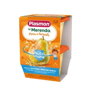 PLASMON DESEREK GRUSZKI I ZBOŻA 2X120 G - Desery dla dzieci - miniaturka - grafika 1