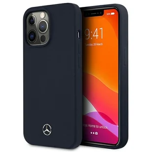 Mercedes MEHCP13XSILNA iPhone 13 Pro Max 6,7" granatowy/navy hardcase Silicone Line Mer006975 - Etui i futerały do telefonów - miniaturka - grafika 1