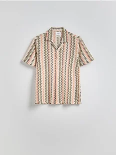 Reserved - Wzorzysta koszula regular fit - Inny - Koszule męskie - miniaturka - grafika 1