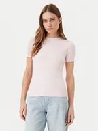 Koszulki i topy damskie - Calvin Klein Top K20K208247 Różowy Slim Fit - miniaturka - grafika 1