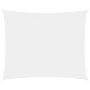 vidaXL Prostokątny żagiel ogrodowy, tkanina Oxford, 4x5 m, biały 135271 - Parasole ogrodowe - miniaturka - grafika 7