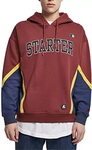 STARTER BLACK LABEL Męska bluza z kapturem Throwback z kapturem, Port/ciemnoniebieski, XL - Bluzy męskie - miniaturka - grafika 1
