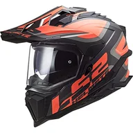 Kaski motocyklowe - LS2, kask motocyklowy Cross Explorer Alter czarny pomarańczowy 06, S - miniaturka - grafika 1