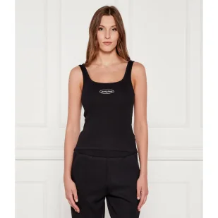 Guess Jeans Top Slim Fit - Koszulki i topy damskie - miniaturka - grafika 1