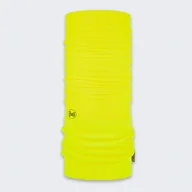 Czapki i chusty sportowe damskie - Komin wielofunkcyjny z polaru Buff Safety Polar Solid Yellow Fluor - miniaturka - grafika 1