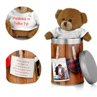 Maskotki i pluszaki - MIŚ PLUSZAK z DEDYKACJĄ w PUSZCE na WALENTYNKI - miniaturka - grafika 1