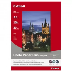Canon SG201 Papier fotograficzny Plus Semi-glossy Paper (260g, A3 20 (1686B026) - Papier do drukarek - miniaturka - grafika 2