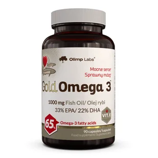 Olimp Gold Omega 3 (65%) - 90 Kapsułek - Witaminy i minerały - miniaturka - grafika 1