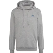 Bluzy męskie - Bluza męska adidas Stadium Fleece Badge of Sport Hoodie szara HC5869 M - miniaturka - grafika 1