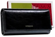Portfele - Portfel Peterson damski skórzany na karty gotówkę ze skóry naturalnej Rfid - miniaturka - grafika 1