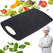 Deski do krojenia - DESKA DO KROJENIA ANTYPOŚLIZGOWA PROTOKĄTNA ZMYWARKA PLASTIK 31.5x20x0,8cm - miniaturka - grafika 1