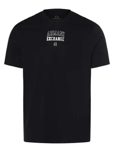Armani Exchange - T-shirt męski, niebieski - Koszulki męskie - miniaturka - grafika 1