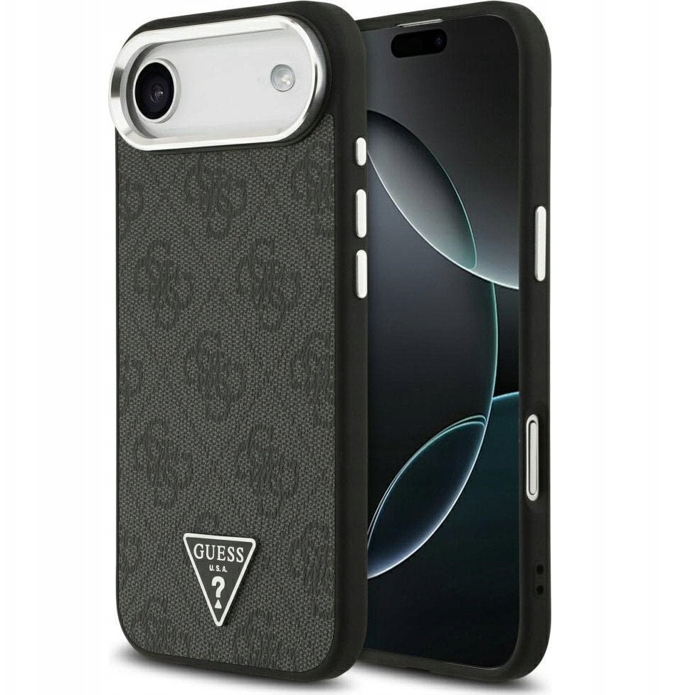 Etui Guess 4G Triangle Logo MagSafe na iPhone 17 Air - czarne