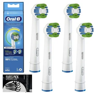 4x Końcówka Oral-B Precision Clean EB20RB Clean Maximizer + wykałaczki - Końcówki do szczoteczek elektrycznych - miniaturka - grafika 1