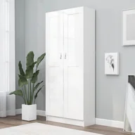 Regały - VidaXL Szafa na książki, biała, 82,5x30,5x185,5 cm, płyta wiórowa 802732 VidaXL - miniaturka - grafika 1
