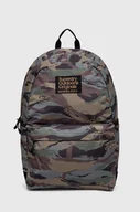 Plecaki - Superdry plecak damski kolor zielony duży wzorzysty - miniaturka - grafika 1