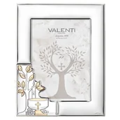 Pamiątka Chrztu Świętego - Ramka na chrzest srebrna pamiątka chrztu 13x18 Rozmiar: 13x18 cm SKU: VL51118/4L - miniaturka - grafika 1