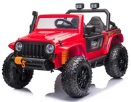 Pojazdy elektryczne dla dzieci - Mamido Auto Na Akumulator Jeep 4Speed 4X45W Czerwony - miniaturka - grafika 1