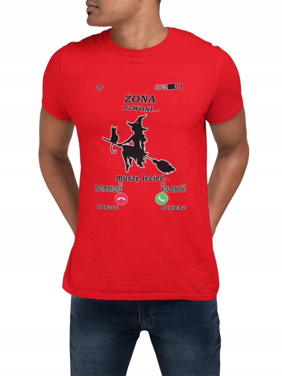 Koszulka T-Shirt Męska Prezent Dla Niego Walentynki Śmieszne Napisy - Xl