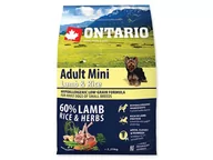 Sucha karma dla psów - Ontario Adult Mini Lamb & Rice 2,25 kg - miniaturka - grafika 1