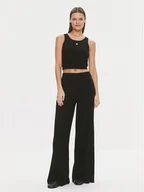 Dresy damskie - EA7 Emporio Armani Komplet top i spodnie 3DTV54 TJTVZ 1200 Czarny Regular Fit - miniaturka - grafika 1