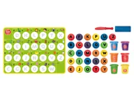 Masy plastyczne - Playtive Zestaw ciastolina z pieczątkami (Alfabet) - miniaturka - grafika 1