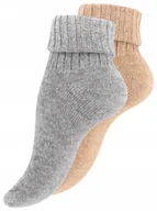 Skarpetki męskie - Skarpetki damskie z alpaki Szare/Beżowe rozmiar 39-42 - miniaturka - grafika 1