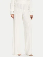 Spodnie damskie - Guess Spodnie dzianinowe W5BB52 Z1192 Écru Regular Fit - miniaturka - grafika 1