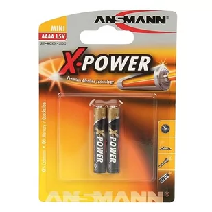 Ansmann 1x2 Alkaline AAAA X-Power 1510-0005 - Baterie i akcesoria - miniaturka - grafika 1