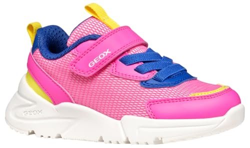 Geox J Loftus Girl A Sneakersy dziewczęce, Fluo Fuchsia Royal, 36 EU