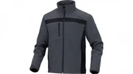 Odzież robocza - delta plus Kurtka Softshell z poliestru i elastynu czarno-szara rozmiar L LULE2GRGT - miniaturka - grafika 1