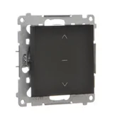 Wyłączniki światła i elektryczne - Kontakt Simon Przycisk żaluzjowy 1-0-2 Simon 55 - czarny mat - miniaturka - grafika 1