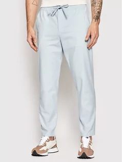 Spodnie męskie - Selected Homme Spodnie materiałowe Newton 16083584 Niebieski Slim Fit - grafika 1