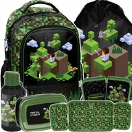 Plecaki szkolne i tornistry - Plecak Minecraft Szkolny Komplet 5w1 Gaming Gry Do 1 Klasy Dla Chłopaków - miniaturka - grafika 1