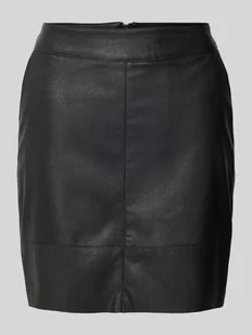 Spódnica mini o kroju straight fit z imitacji skóry model ‘BASE’ - Spódnice - miniaturka - grafika 1