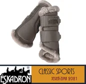 Akcesoria jeździeckie - Eskadron Ochraniacze FAUXFUR Classic Sports A/W 21 - - steel grey - miniaturka - grafika 1