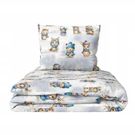 Pościel dla dzieci - Pościel Dziecięca 160x200cm dla dziecka, Certfikat, Zimowe Zwierzęta Szare - miniaturka - grafika 1