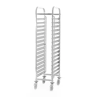 Wózki na żywność - Wózek transportowy ze stali nierdzewnej na 16xGN 1/1, 380x550x1735 mm PRESTONA, 810181 - miniaturka - grafika 1