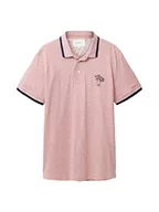 Koszulki męskie - TOM TAILOR Męska koszulka polo, 11055-Morning Pink, XXL 1036379, 11055 – Morning Pink, XXL - miniaturka - grafika 1