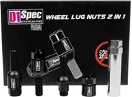 Akcesoria wulkanizacyjne - Śruby do kół D1Spec Heptagon 2w1 Stal M12x1,5 33mm Kula Czarne - miniaturka - grafika 1