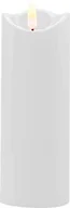 Lampiony i znicze - ŚWIECZKA ŚWIECA WKŁAD WKŁADY DO ZNICZA 17,5 cm NA BATERIE WYSOKA BIAŁA - miniaturka - grafika 1