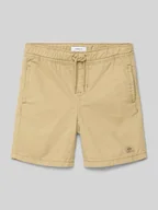 Spodnie i spodenki dla chłopców - Szorty z dzianiny dresowej z wpuszczanymi kieszeniami model ‘KMRYAN’ - miniaturka - grafika 1