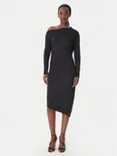 Sukienki - Patrizia Pepe Sukienka koktajlowa 8A1606/J37-K103 Czarny Regular Fit - miniaturka - grafika 1