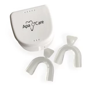 APACARE Home Split SET 2szt. - dwie szyny dentystyczne termoformowalne z pudełkiem - Wybielanie zębów - miniaturka - grafika 1