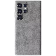 Etui i futerały do telefonów - Sancore Alcantara Case etui Samsung Galaxy S23 Ultra (Gray) - miniaturka - grafika 1