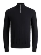 Swetry męskie - Jack & Jones Golf "Emil" w kolorze czarnym - miniaturka - grafika 1